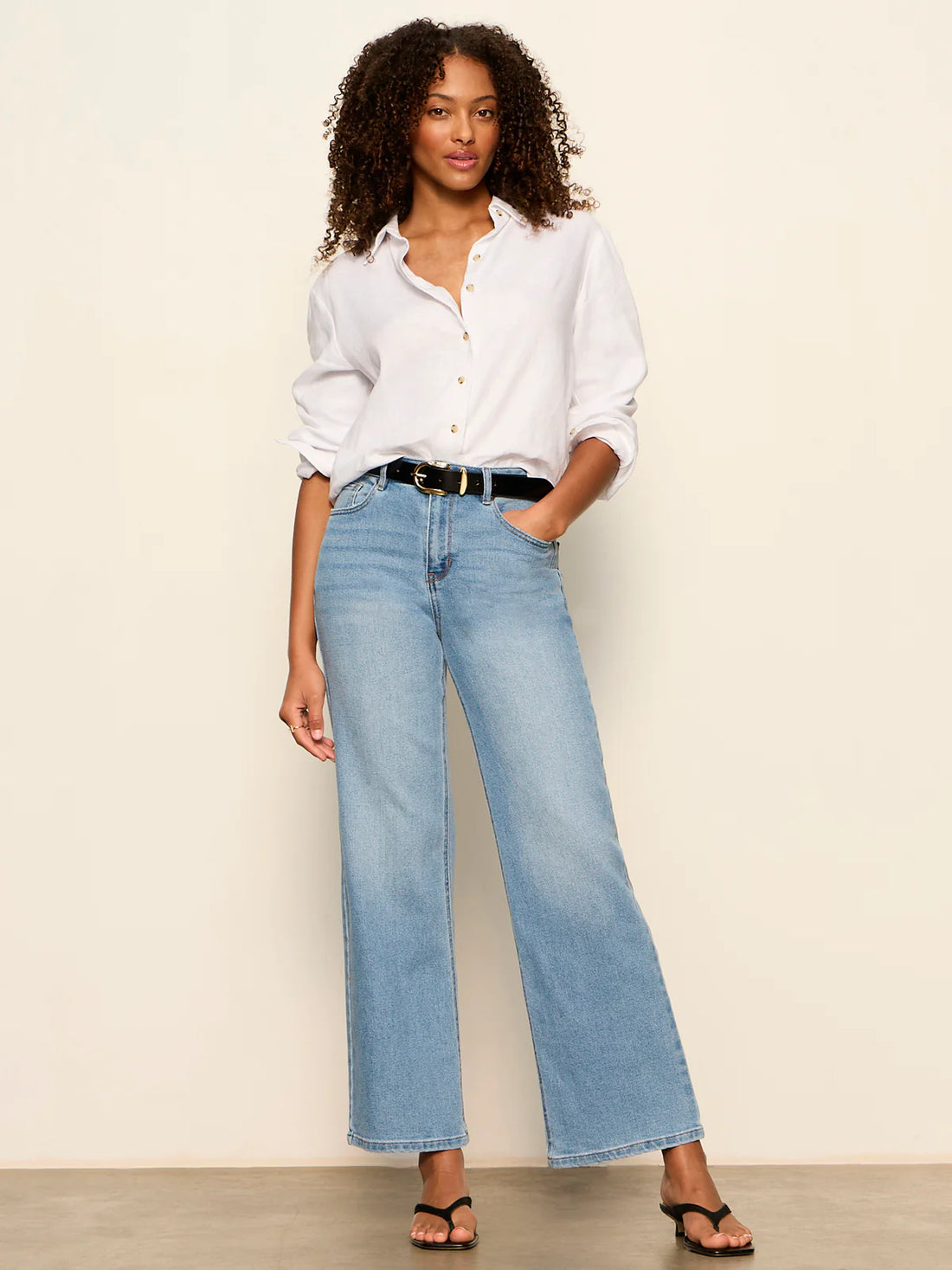 More Love LInen Tie Top