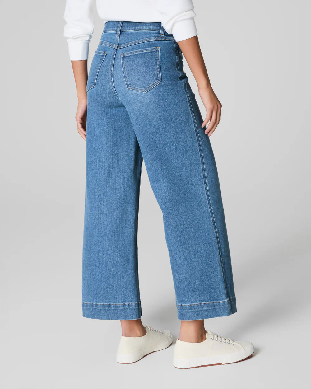 Cropped Wide Leg Jeans