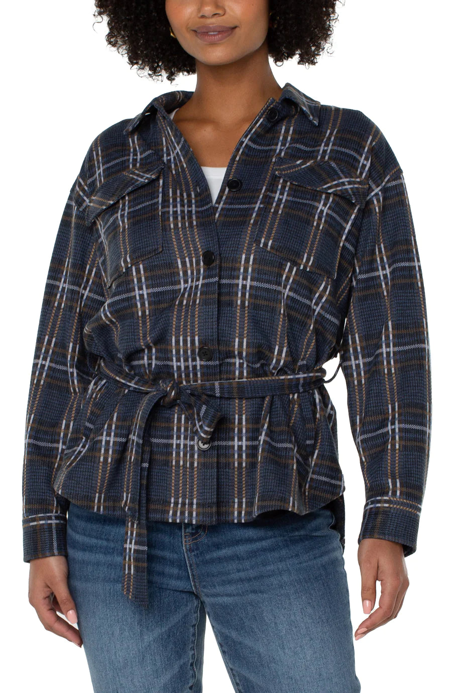 Belted Shirt Jacket