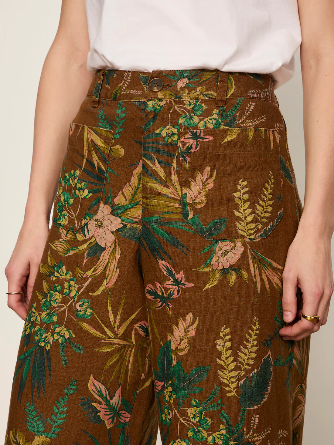 Linen Marine Wide Leg