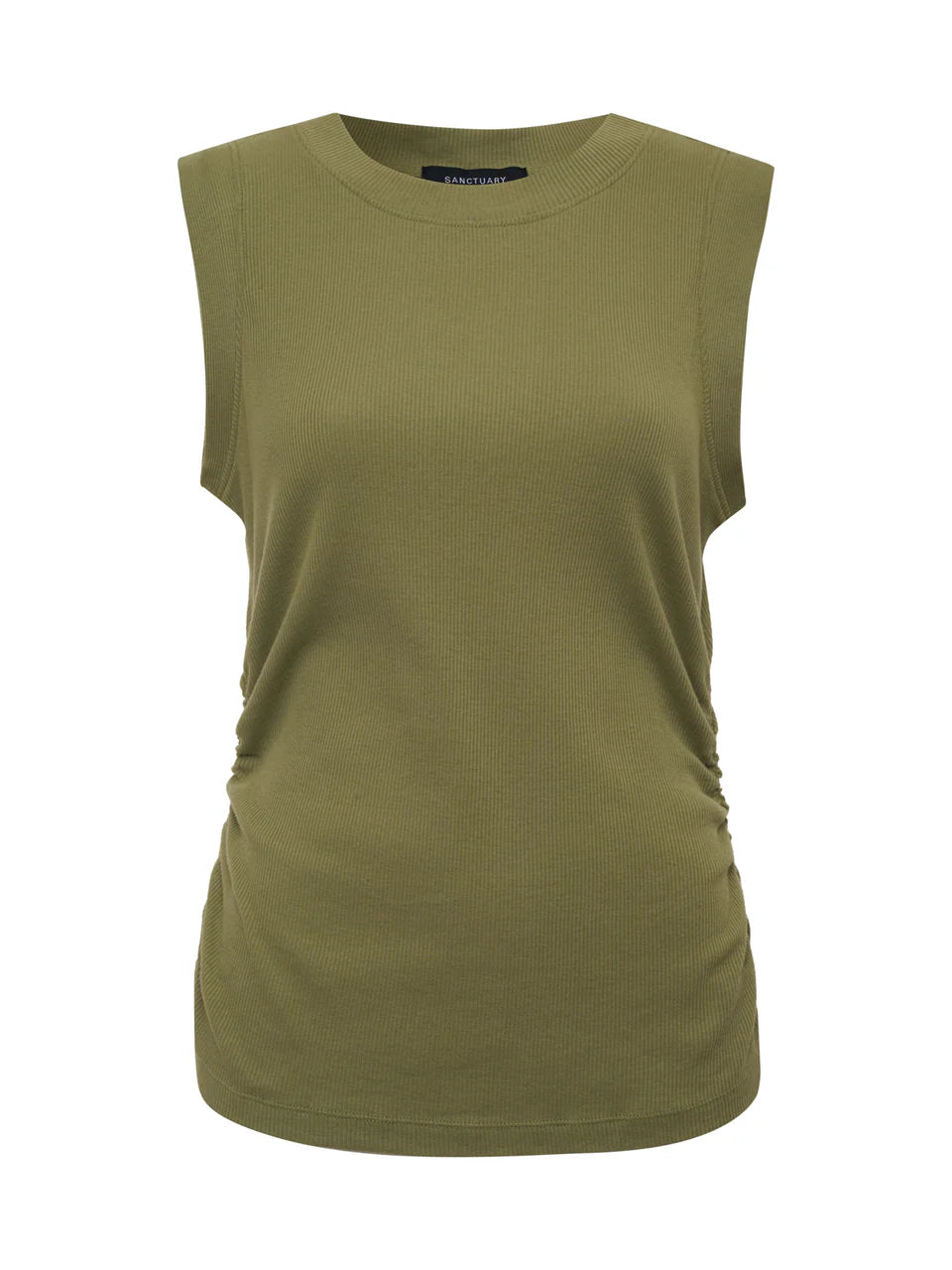 Ribbed Ruched Tank