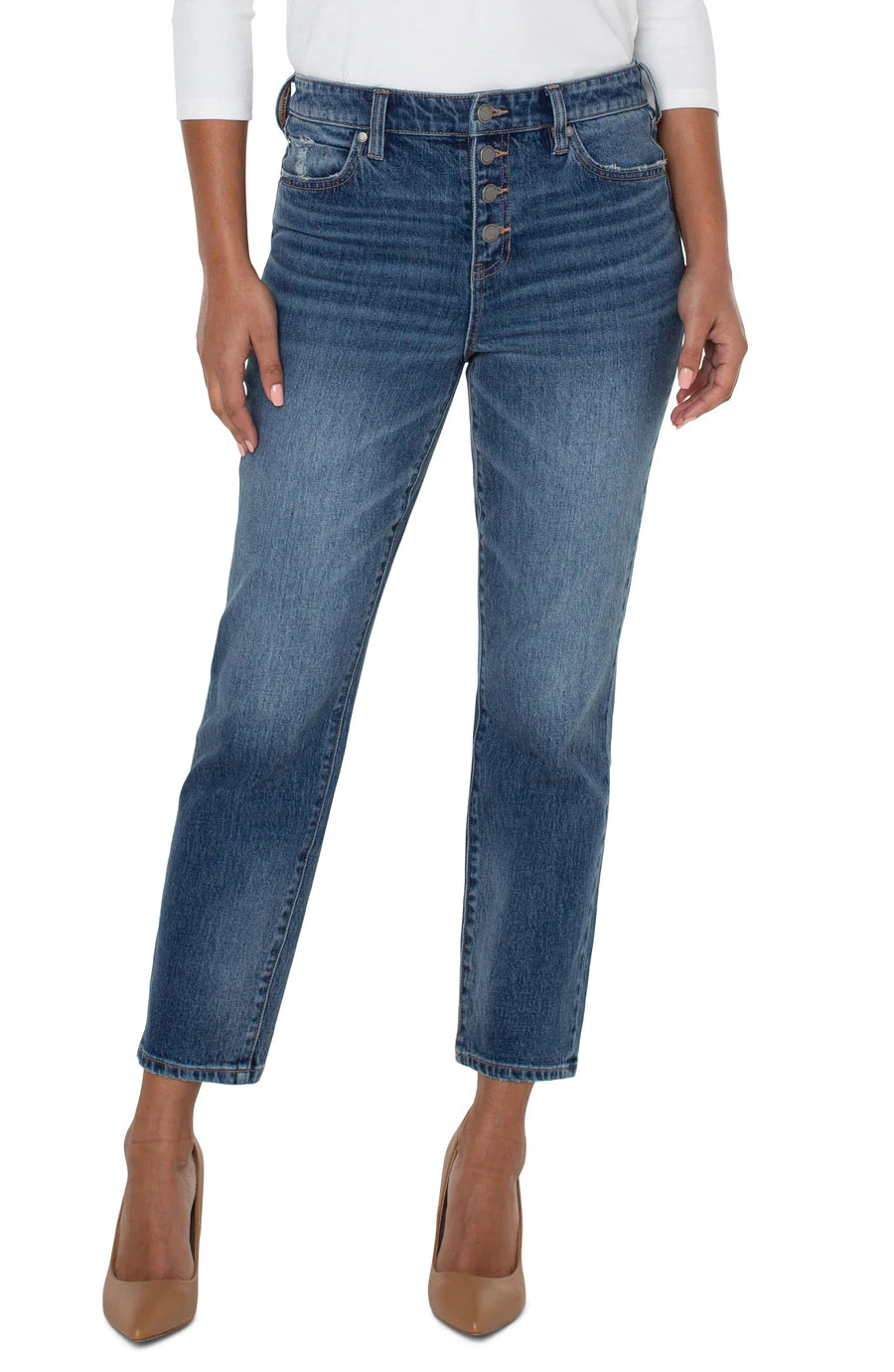 High Rise Non-Skinny Skinny