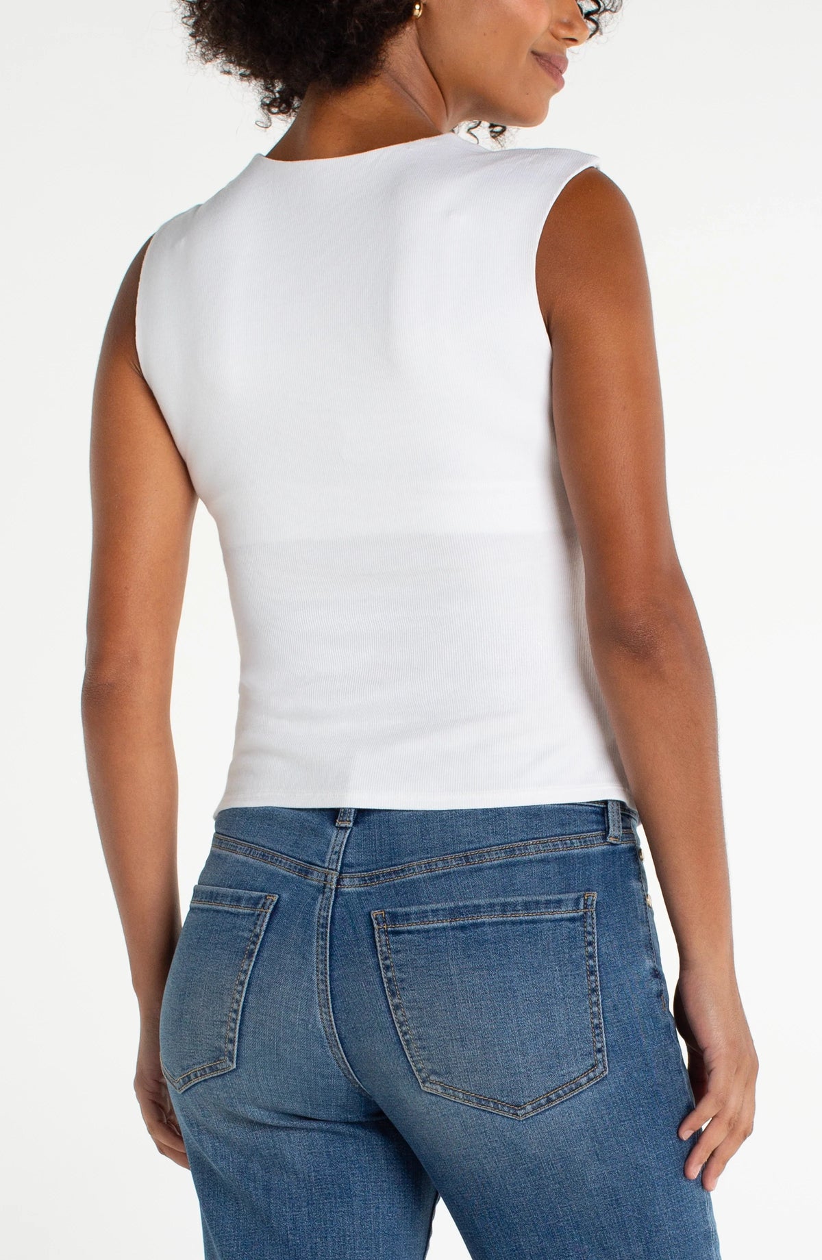 Sleeveless Built in Bra Top