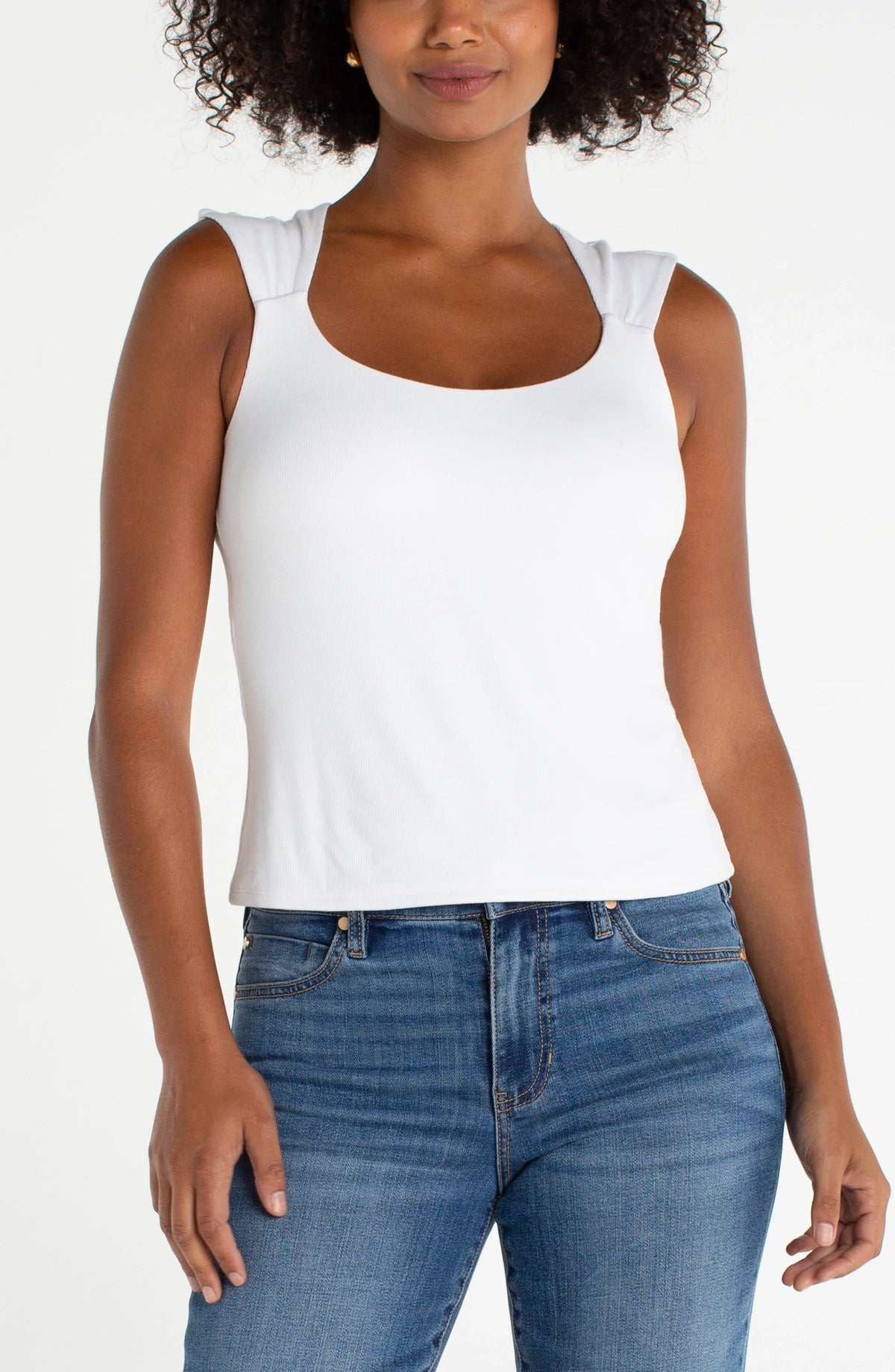 Sleeveless Built in Bra Top