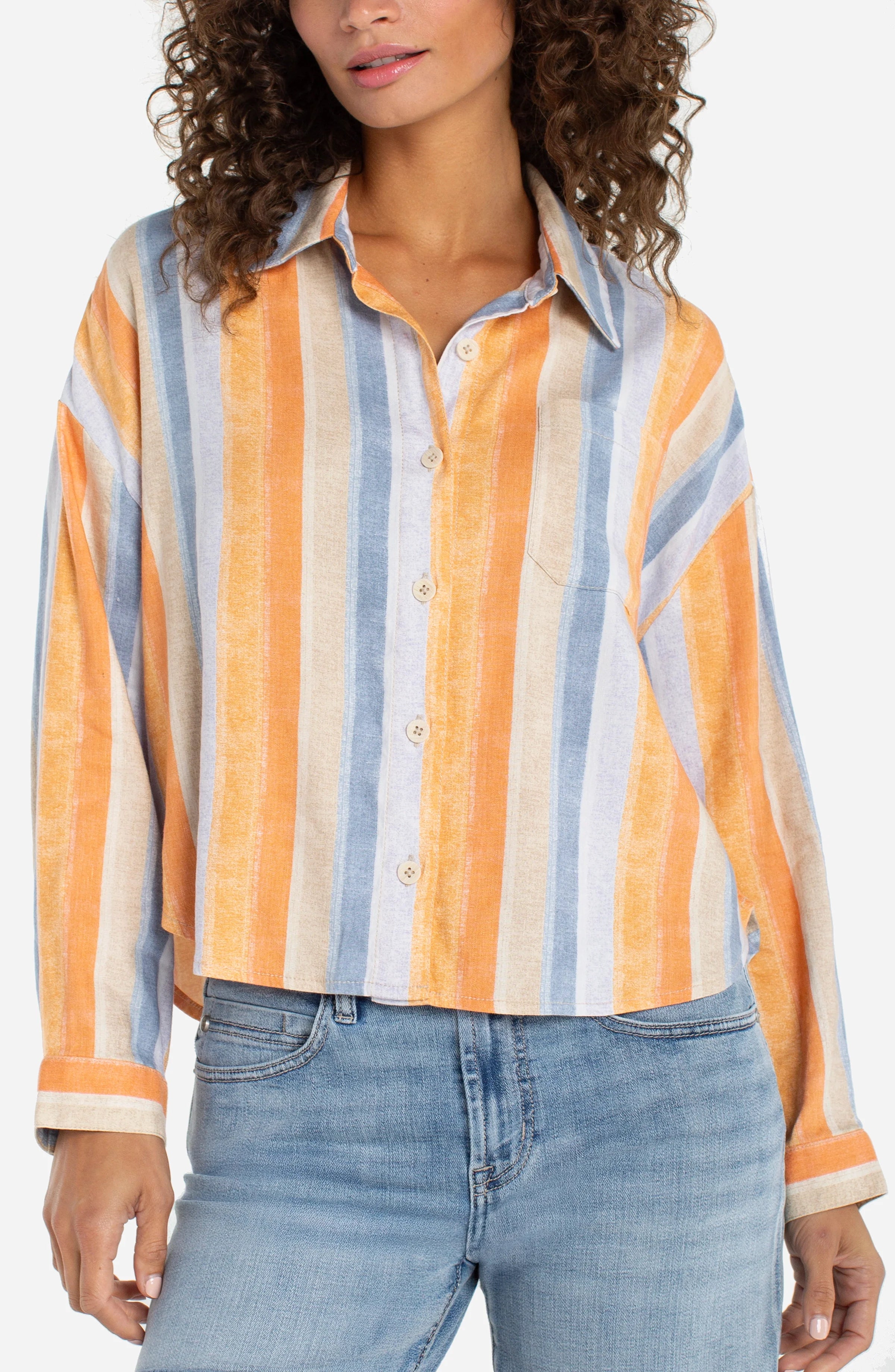 L/S Striped Blouse