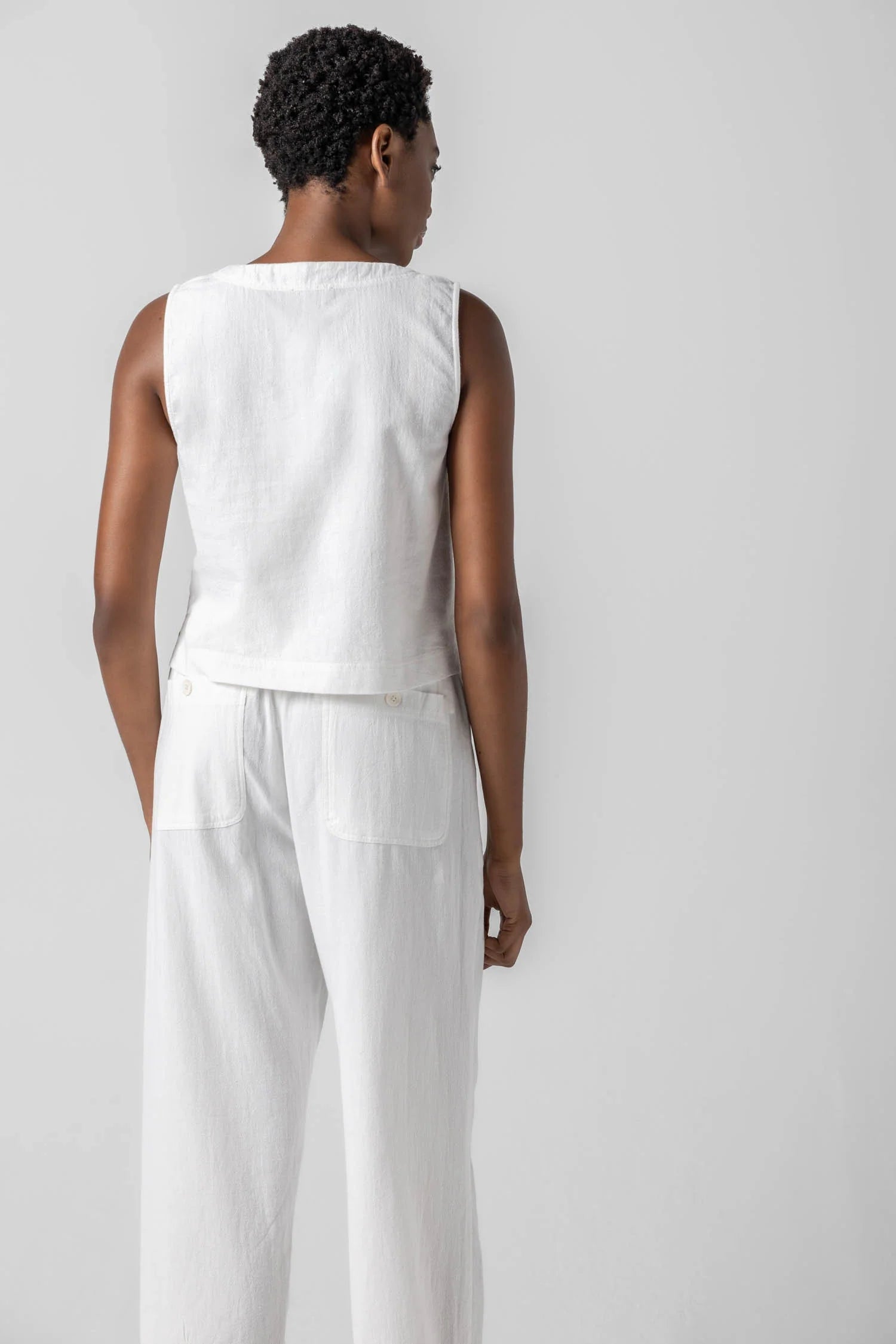 Cross Front Sleeveless Top