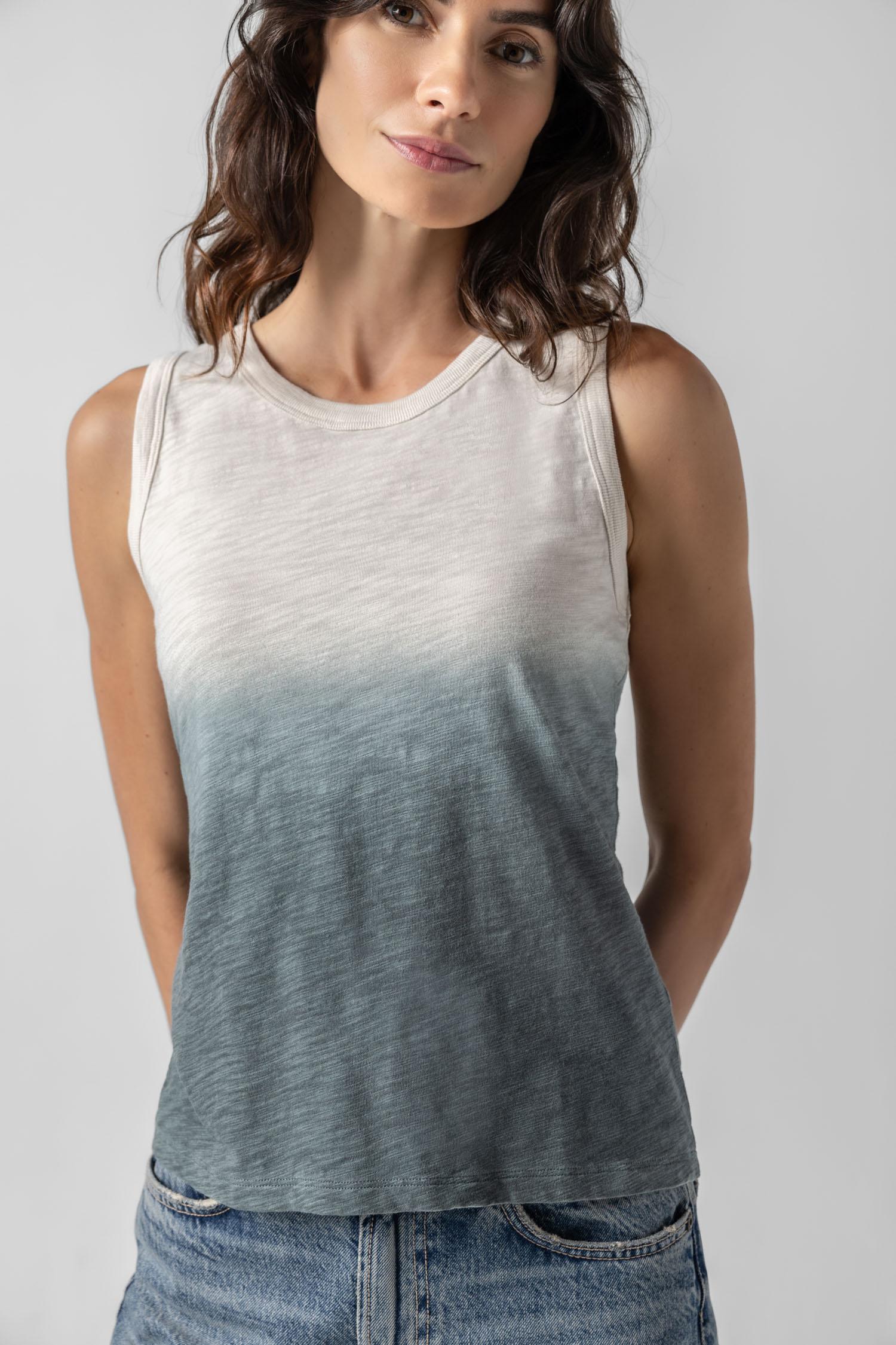Ombre Back Seam Tank