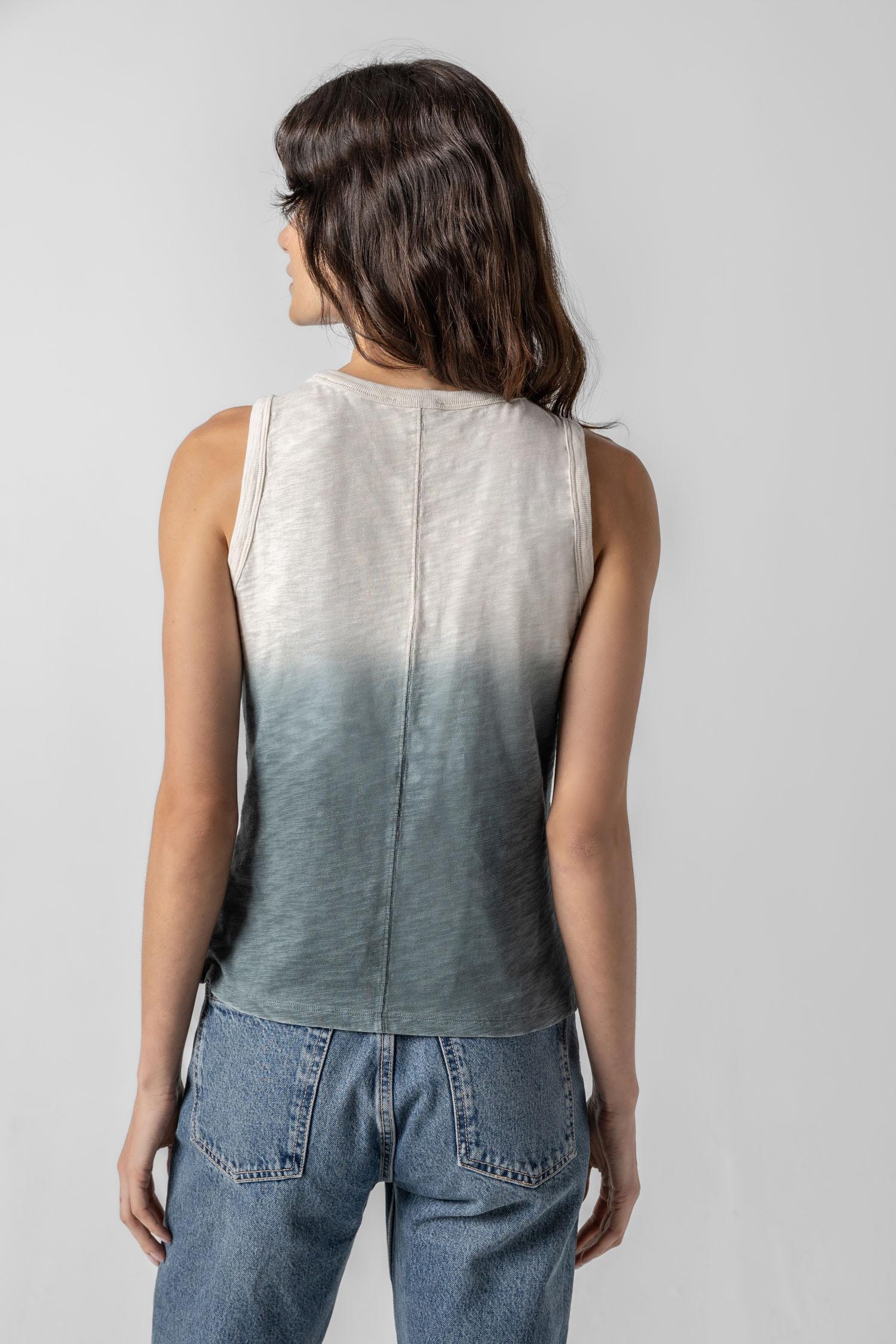 Ombre Back Seam Tank