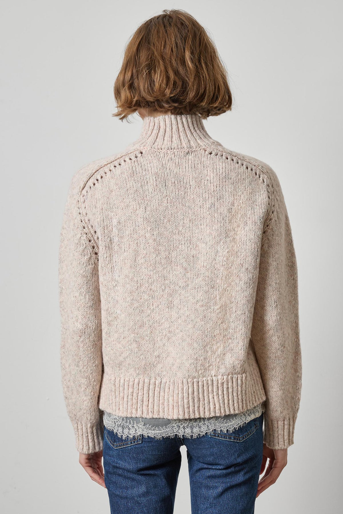 Lace Trim Sweater