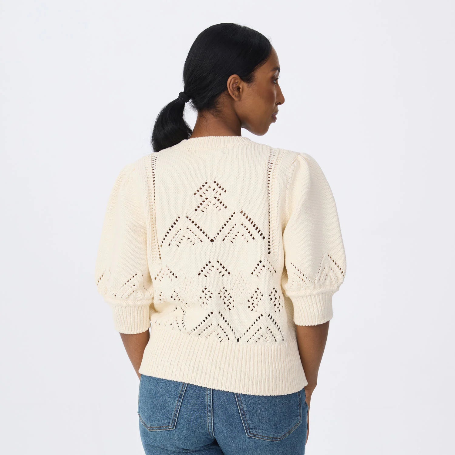 Clary S/S Pointelle Sweater