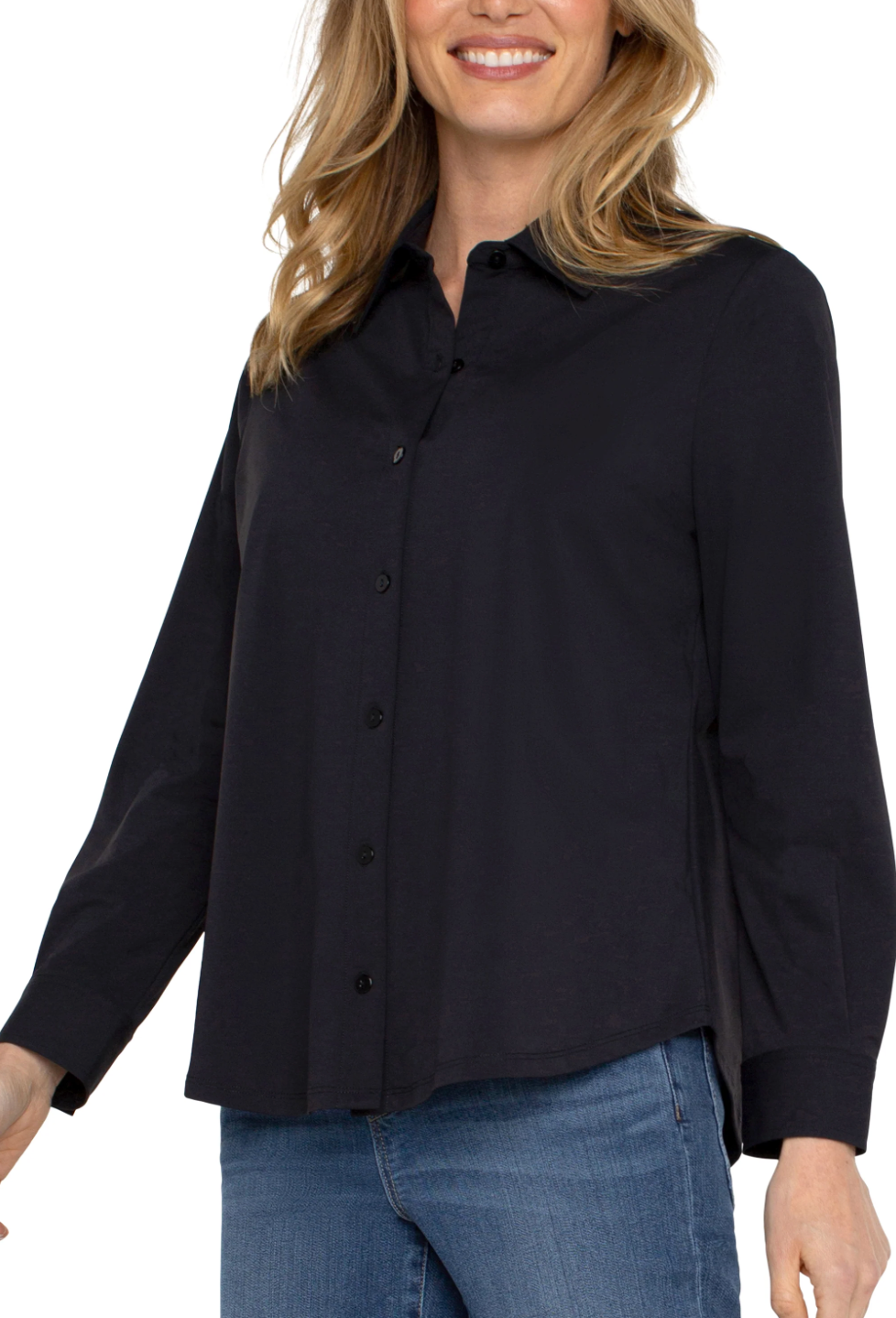 Long Sleeve Button Front