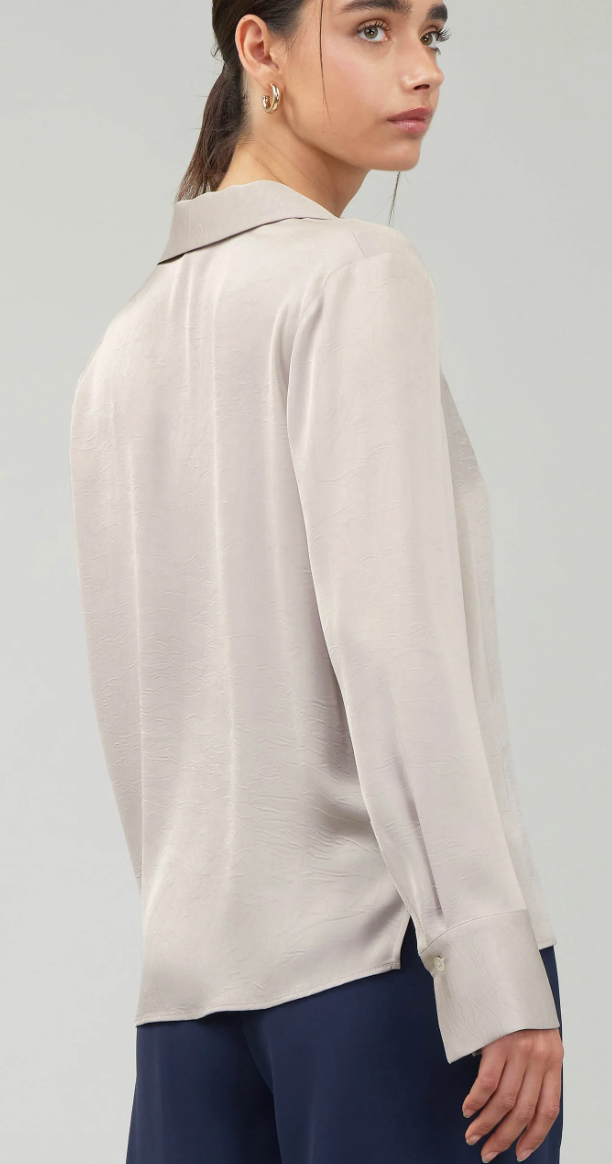 Split Neck Collar Blouse