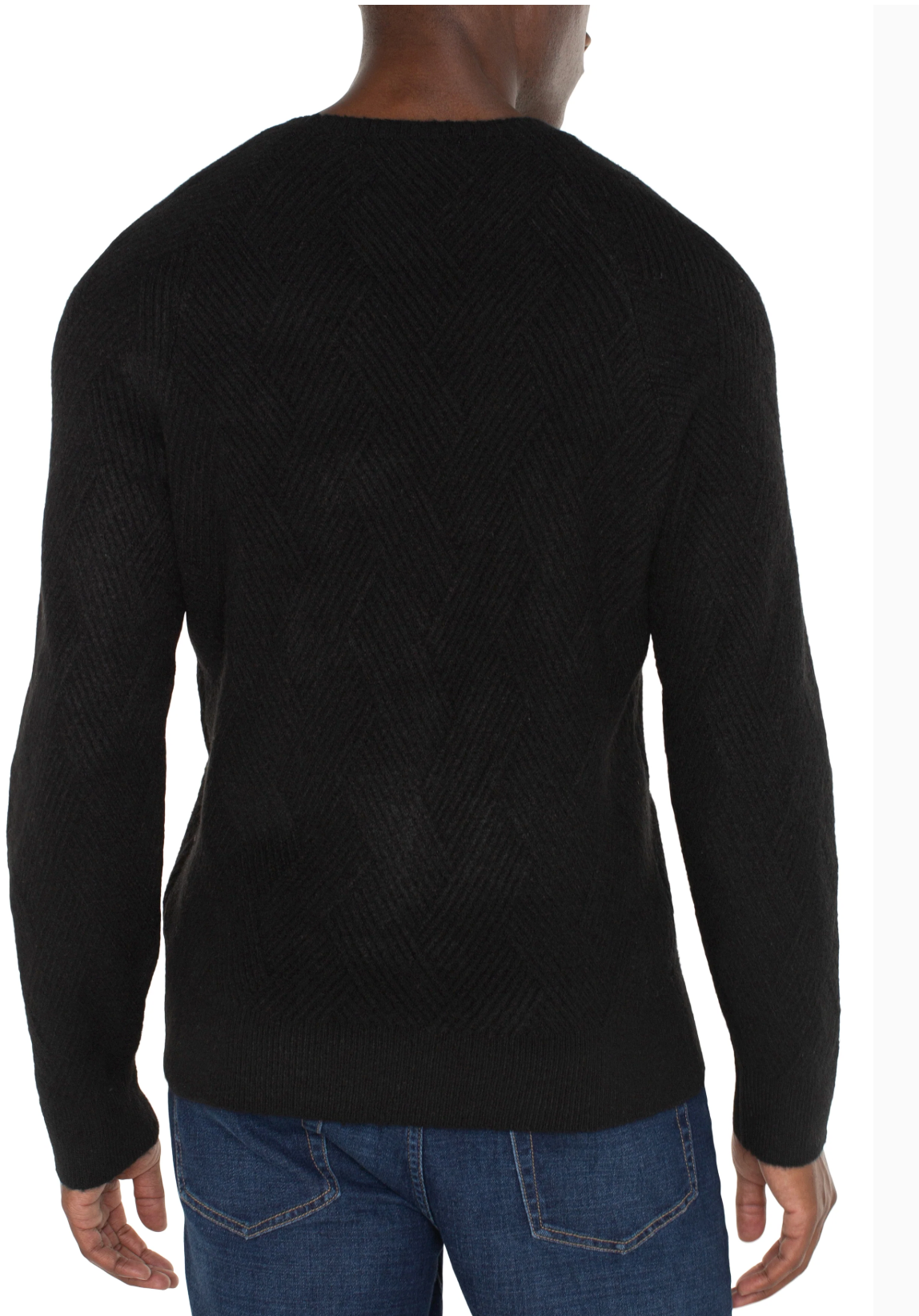 Men Crew Neck Raglan Sweater