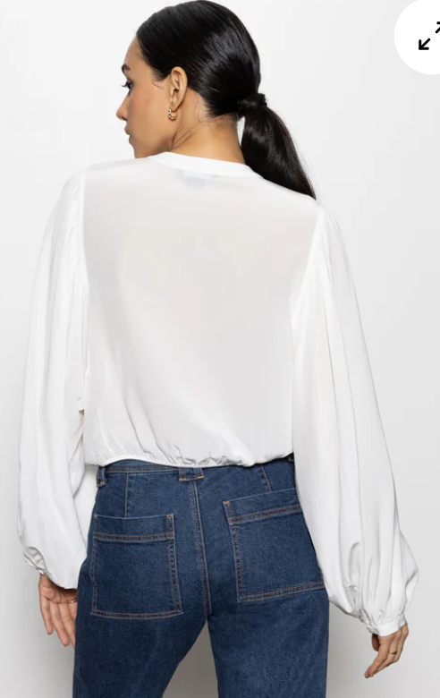 Tie Front Volume Blouse