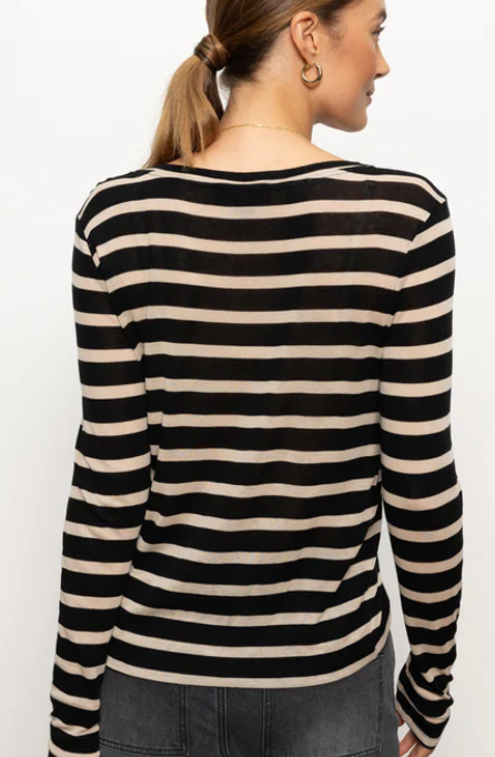 Femme Crew Stripe Tee