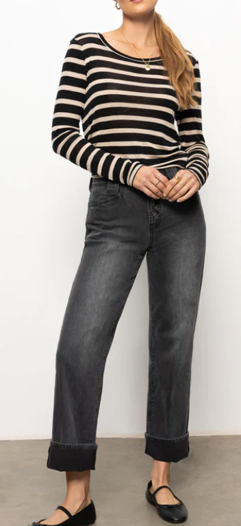 Femme Crew Stripe Tee