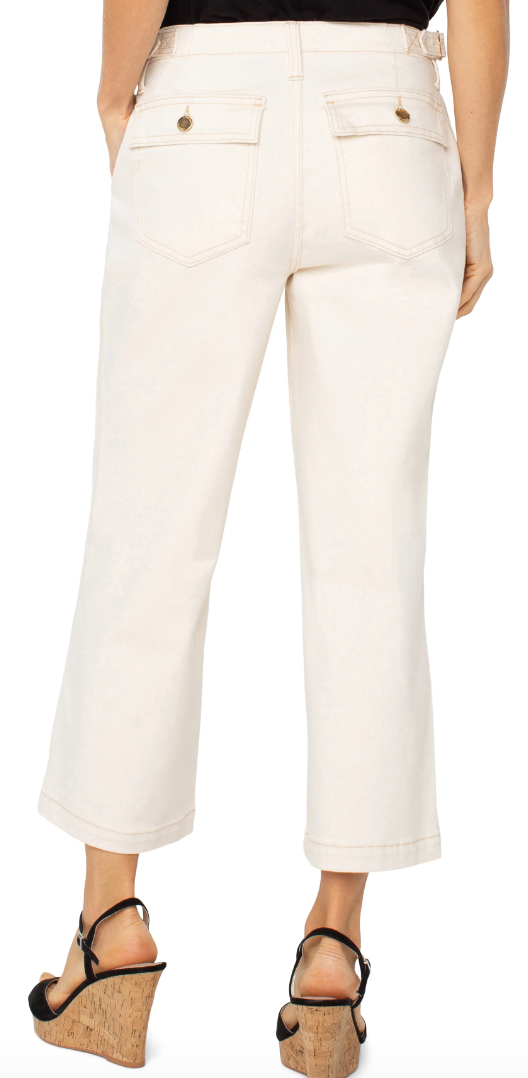 Utility Stride Crop w/Side Tabs