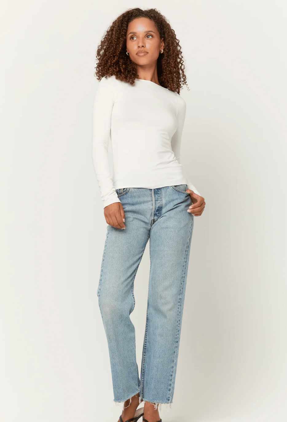 Vera Boat Neck Long Sleeve