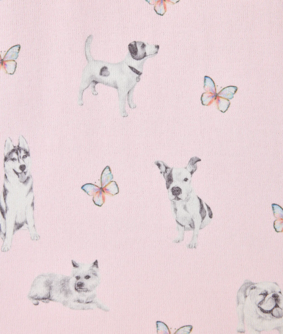 Pink & Dog Butterfly Pants
