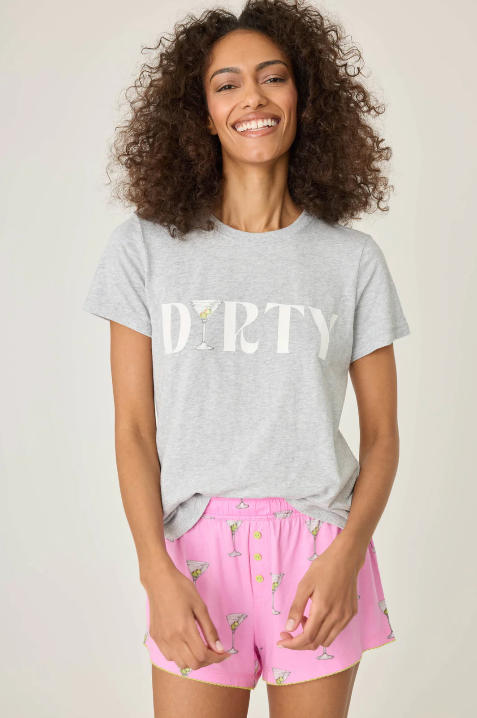 Dirty Graphic Grey Tee