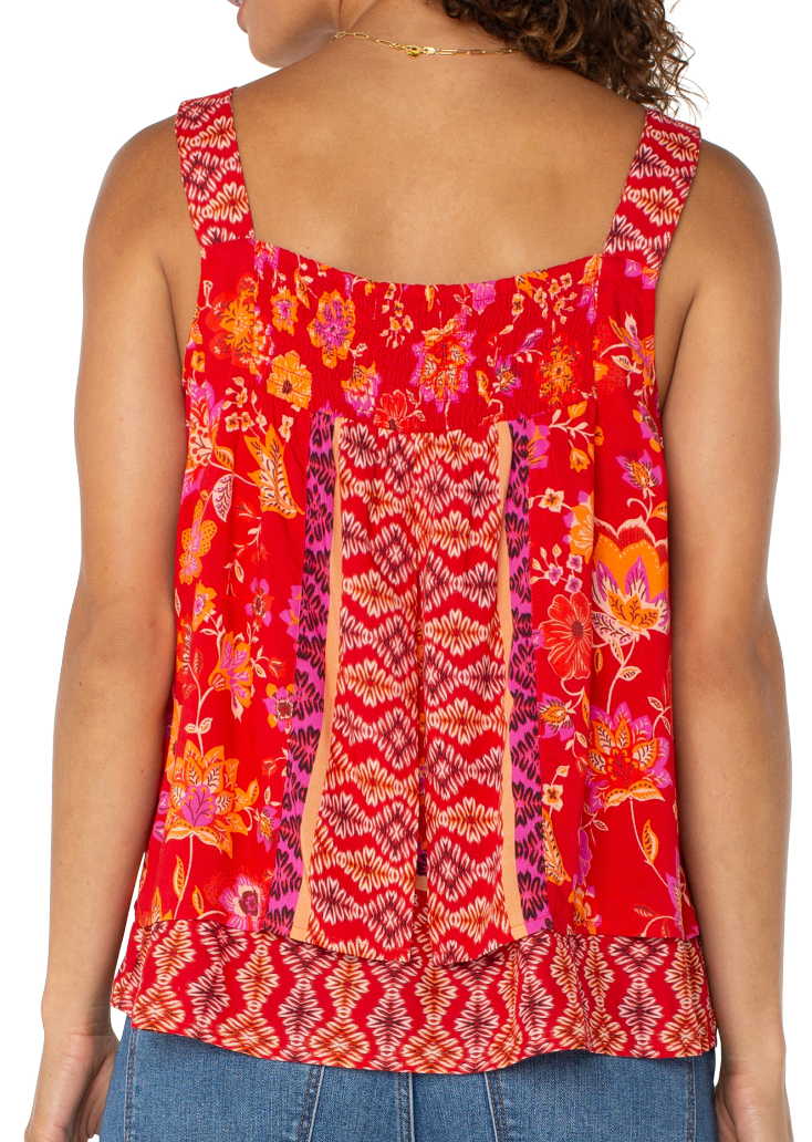 Sleeveless Floral Print Tank