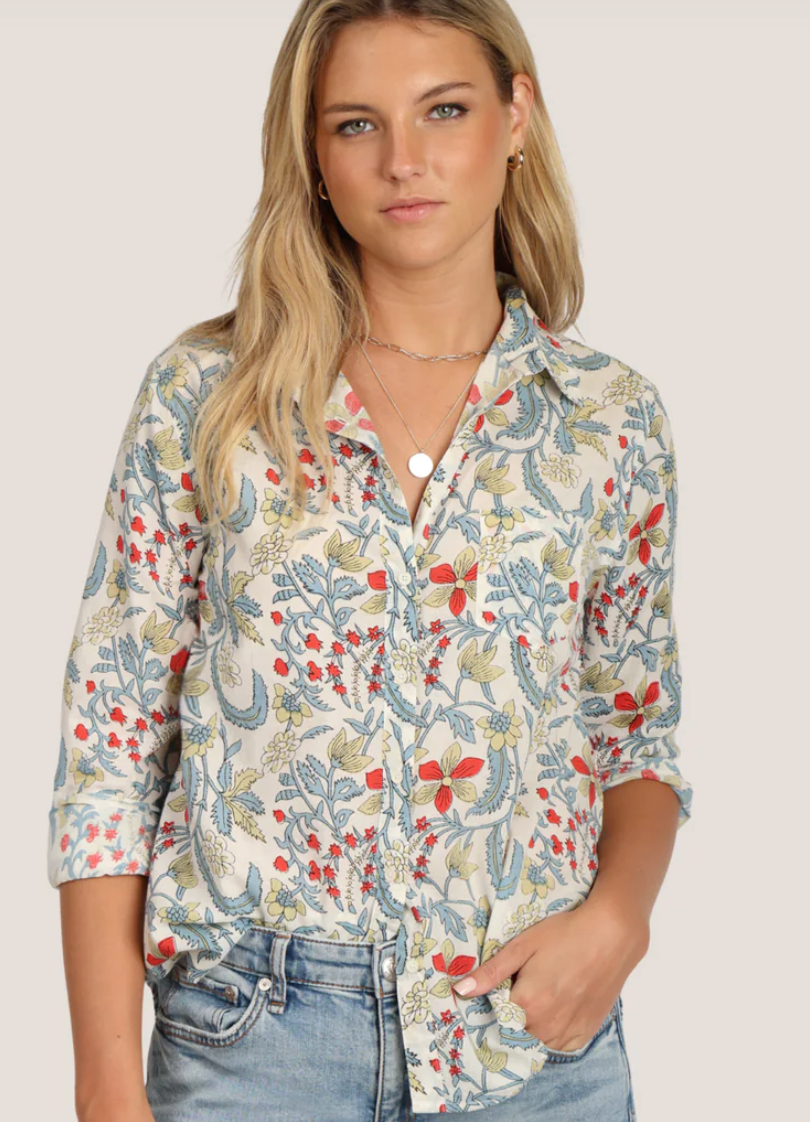 1 Pkt Floral Print Shirt