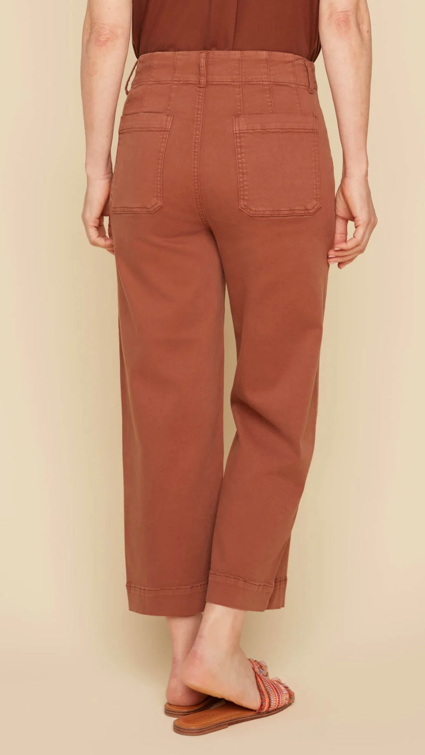 Tencel Wide Leg Ankle Pant