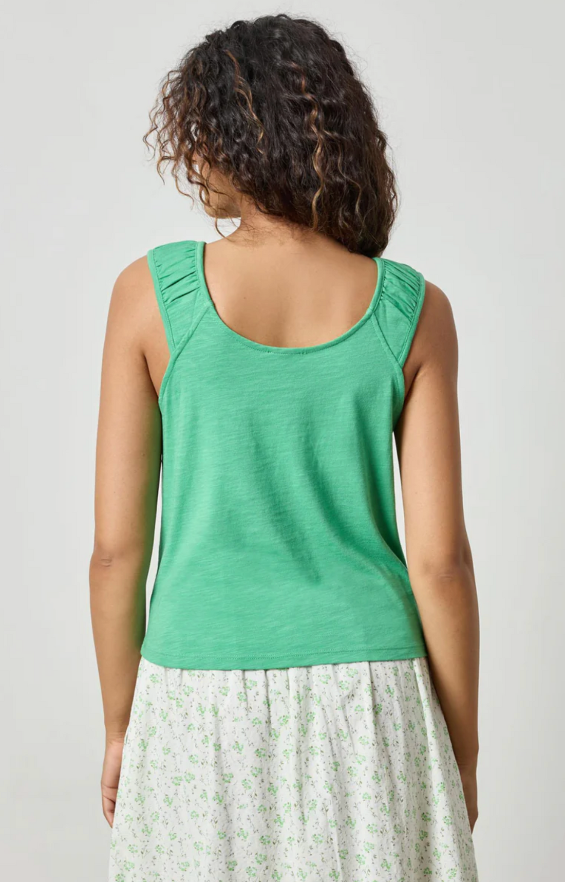 Shirred Strap Tank