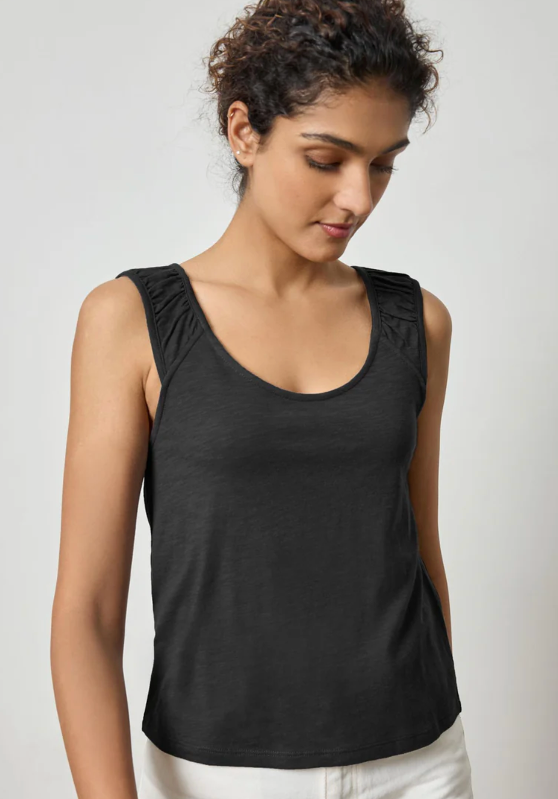 Shirred Strap Tank
