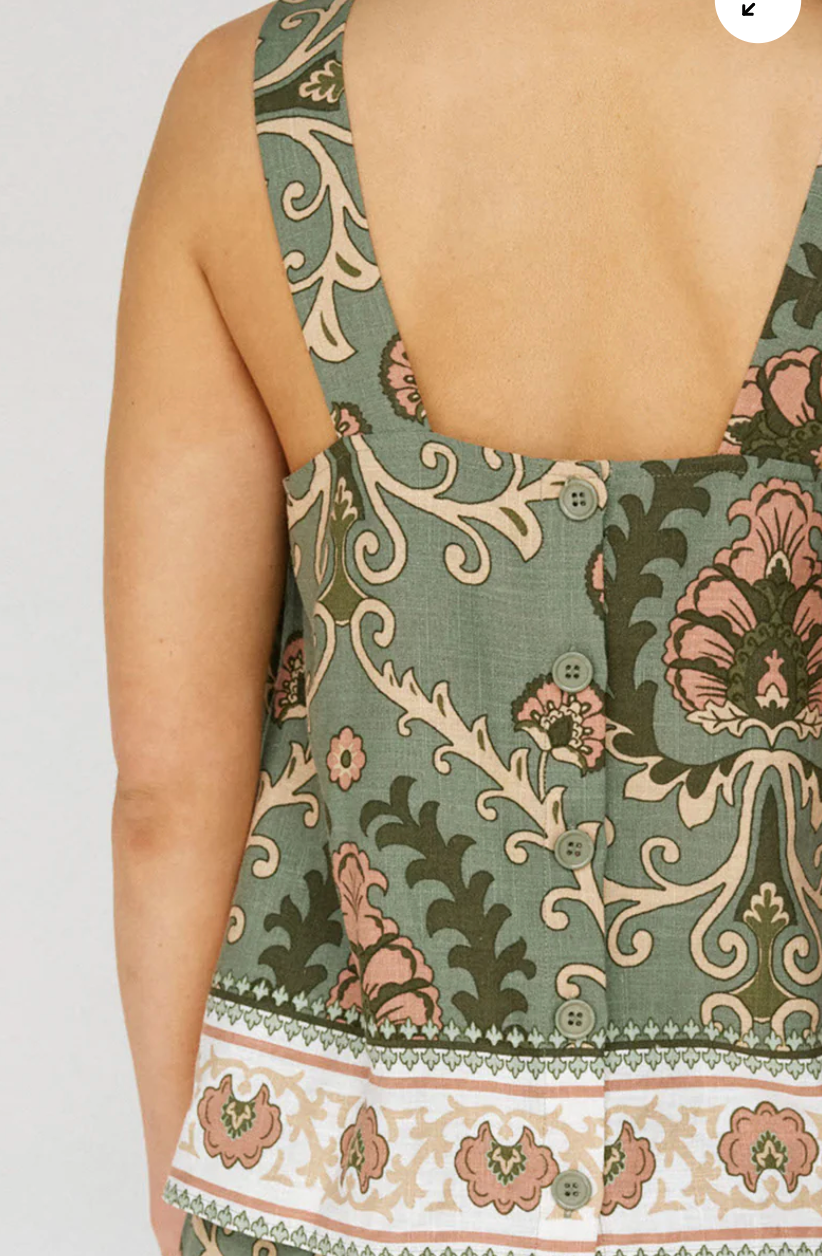 Button Back Cami