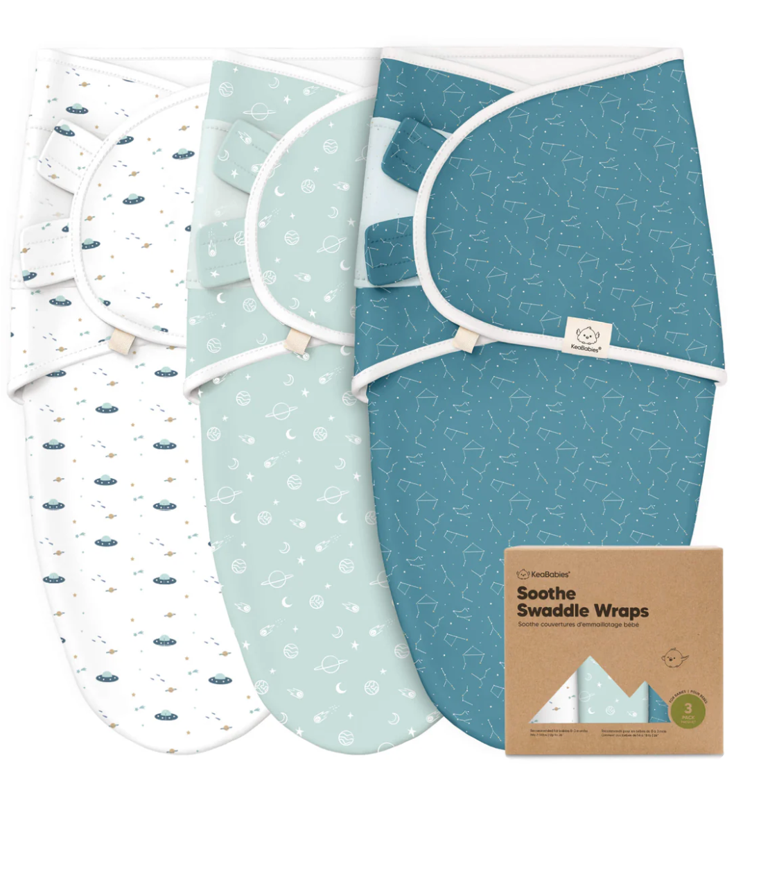 3PK Soothe Baby Swaddles