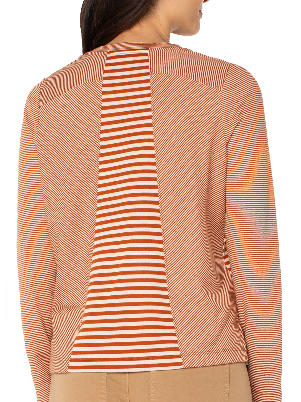Long Slv Crew neck w/Seaming
