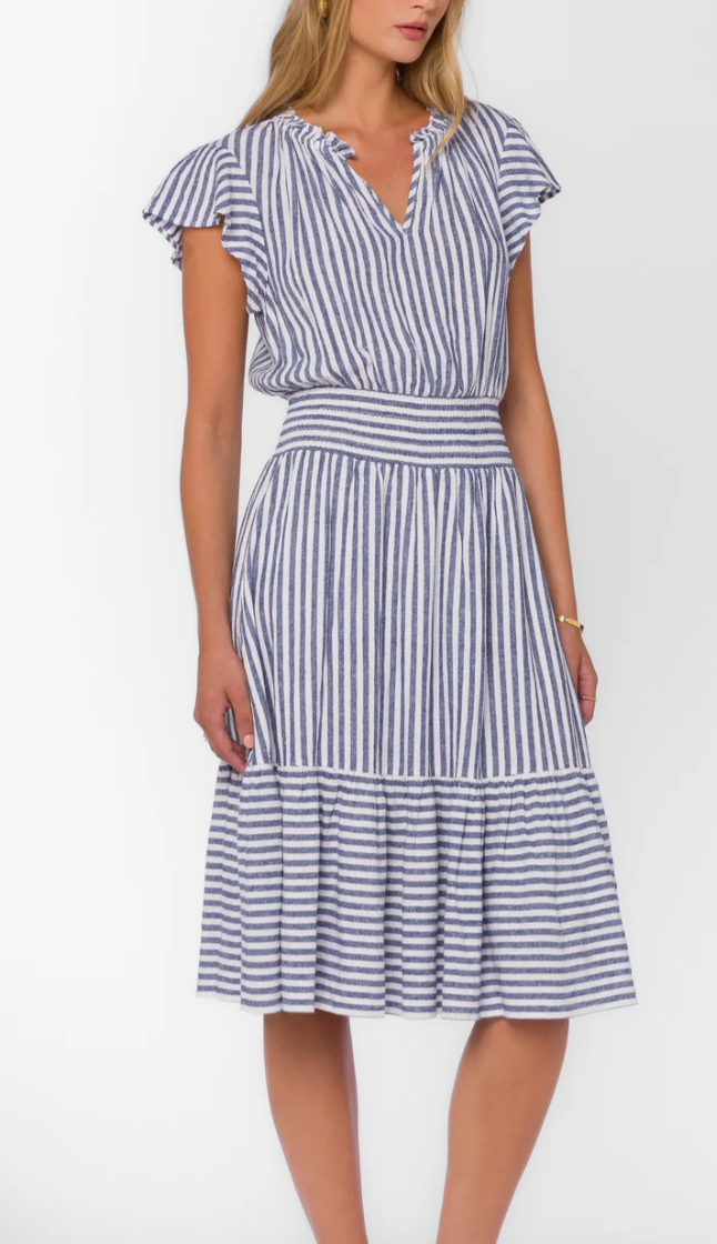 Shiri Blue Stripe Dress