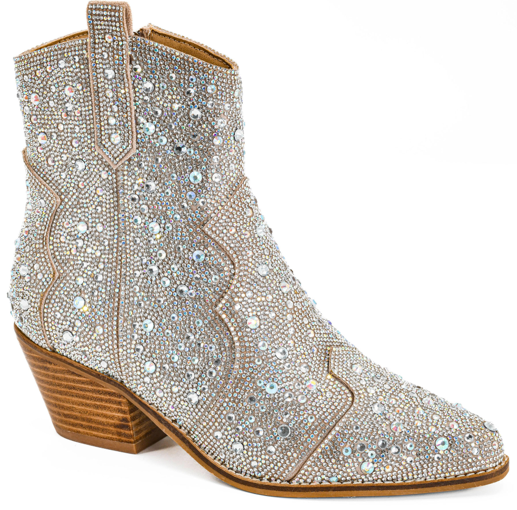 Front Row Glitter Boots