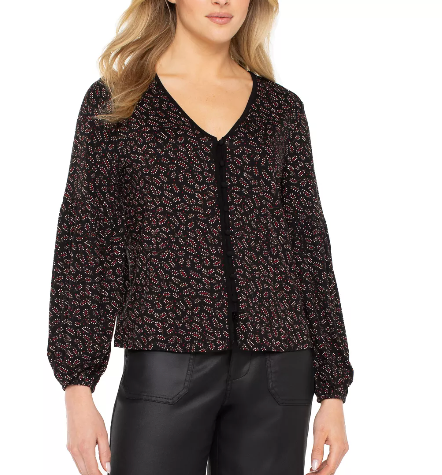 L/S Button Front Top