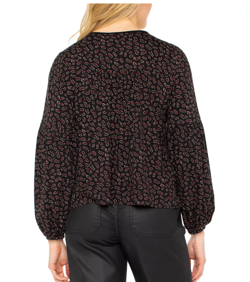 L/S Button Front Top
