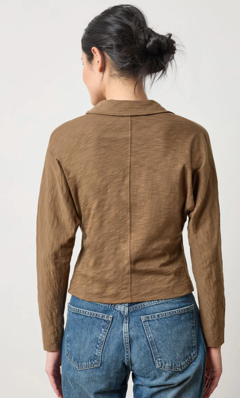 Side Pleat Button Down