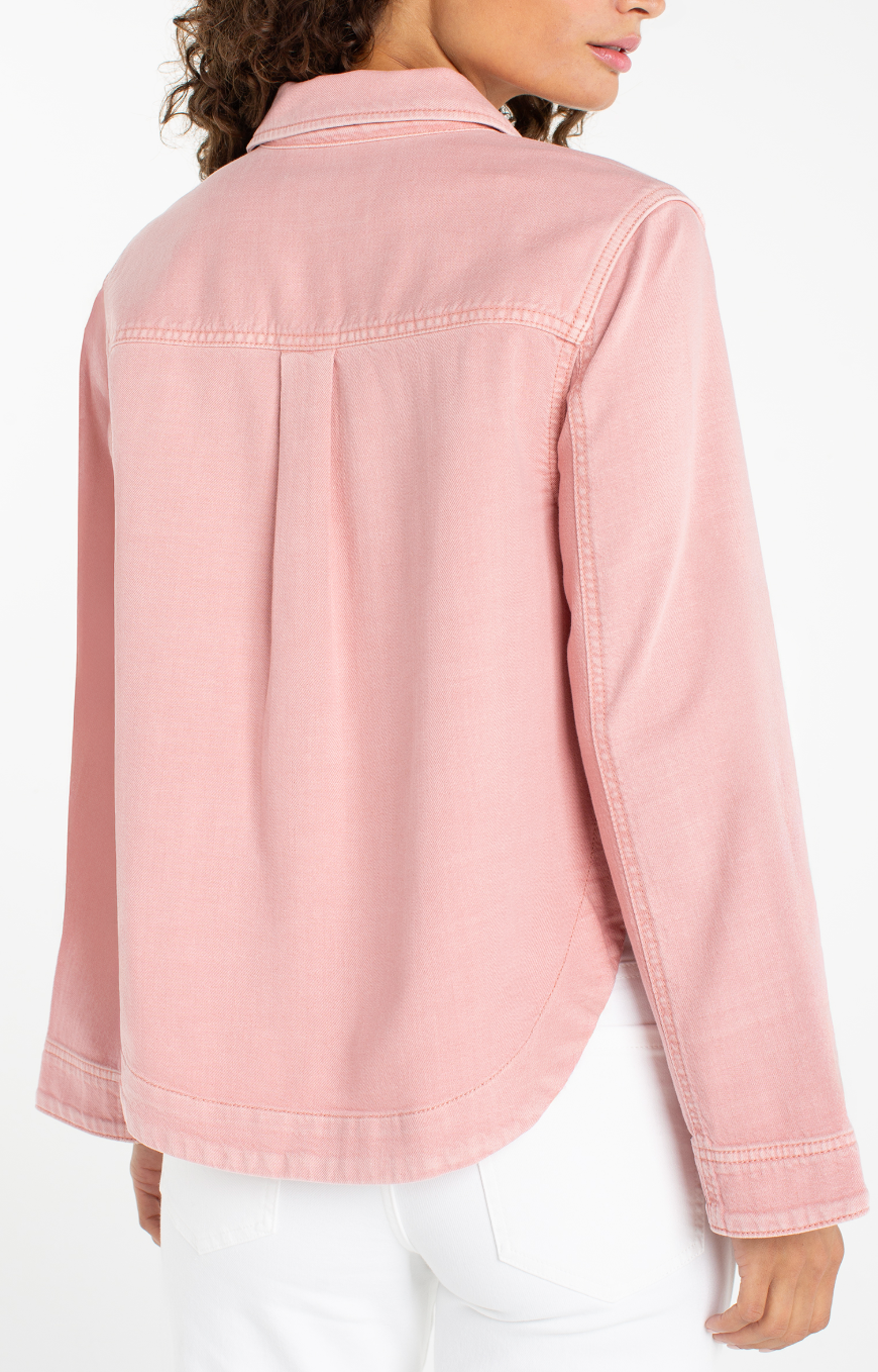 Hi / Low Denim Shacket