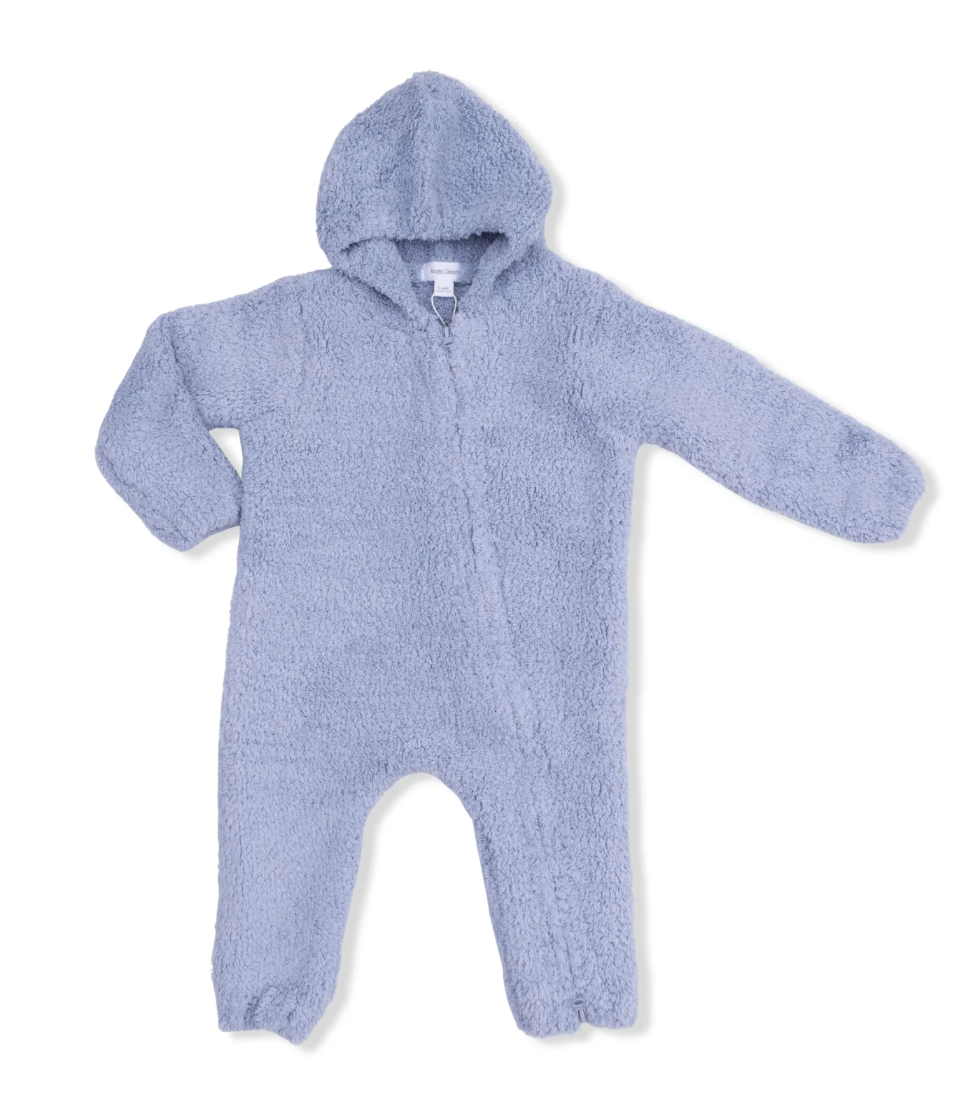 Chenille Hooded Romper