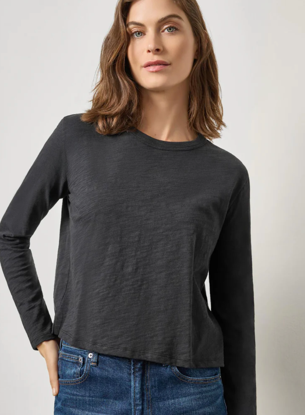 L/S Cropped Boyfriend