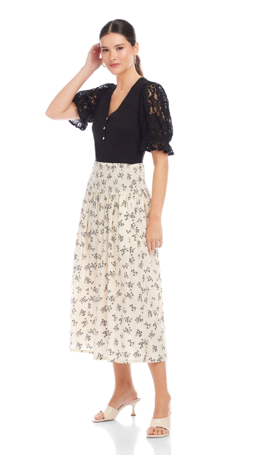 Rhea Smocked Skirt