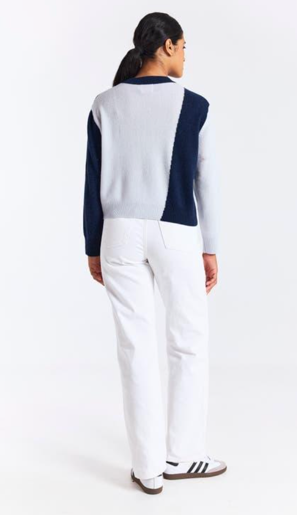 Hot Fix Colorblock Cashmere Sweater