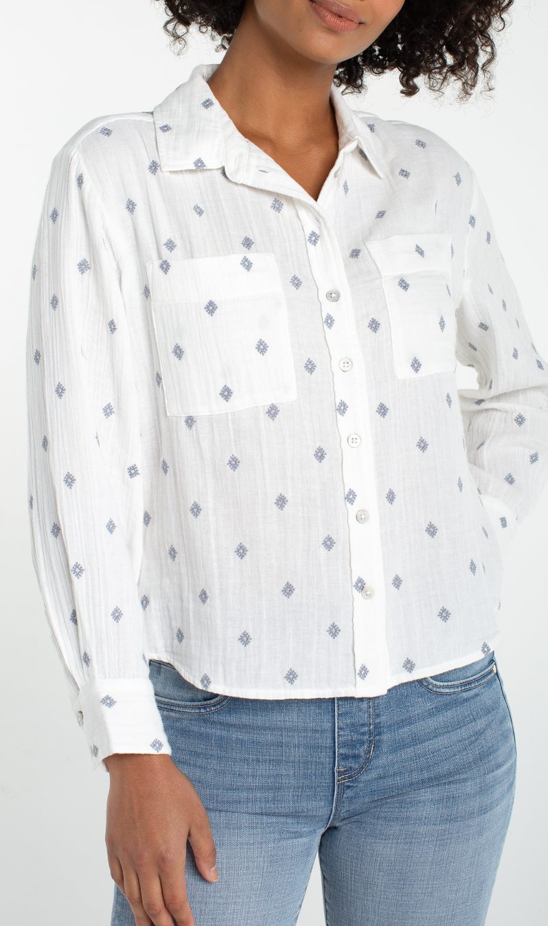 L/S Button Front Shirt