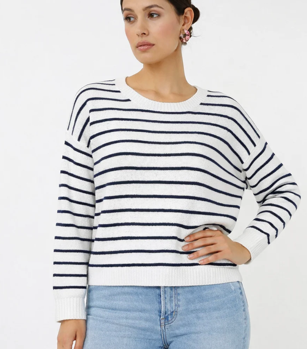 Striped Slub Sweater