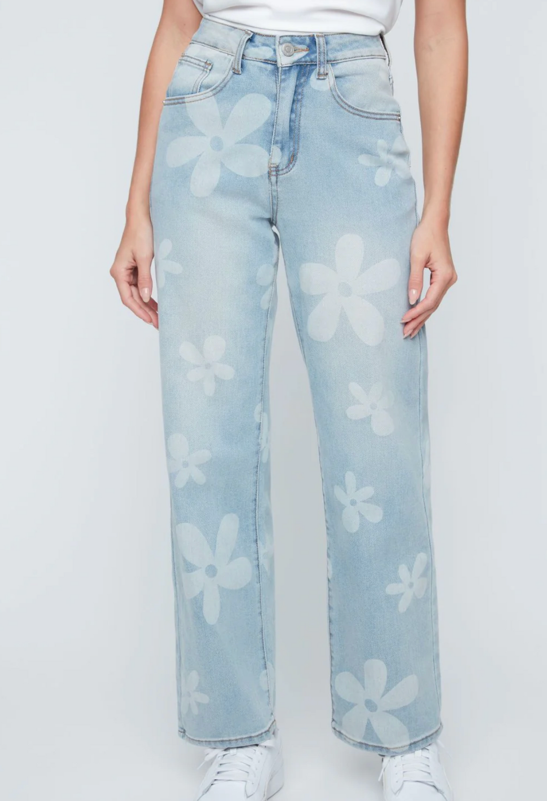 Daisy Print Jeans