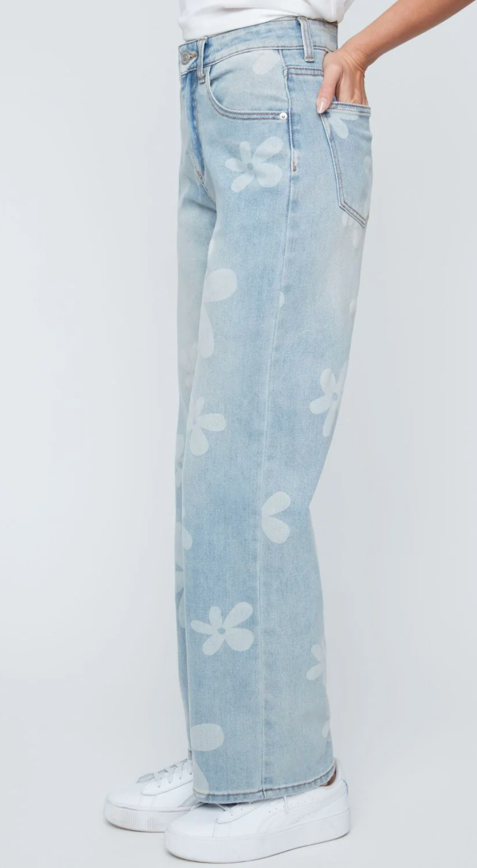 Daisy Print Jeans