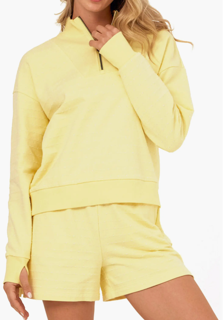 Kindra Knit 1/2 Zip Top