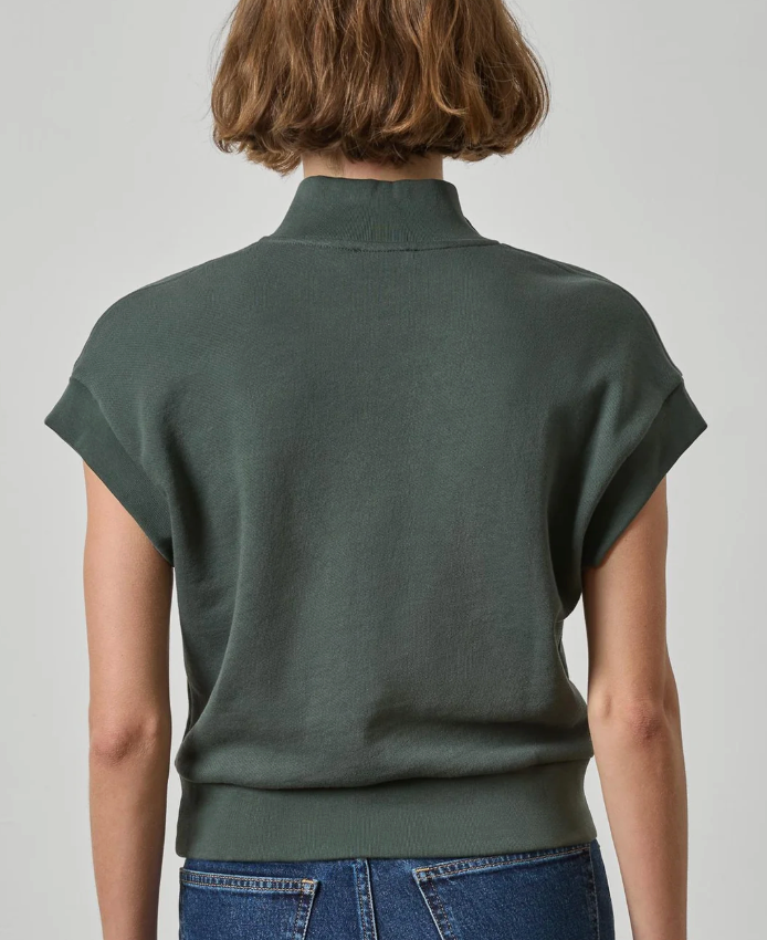 Zip Mock Neck Top