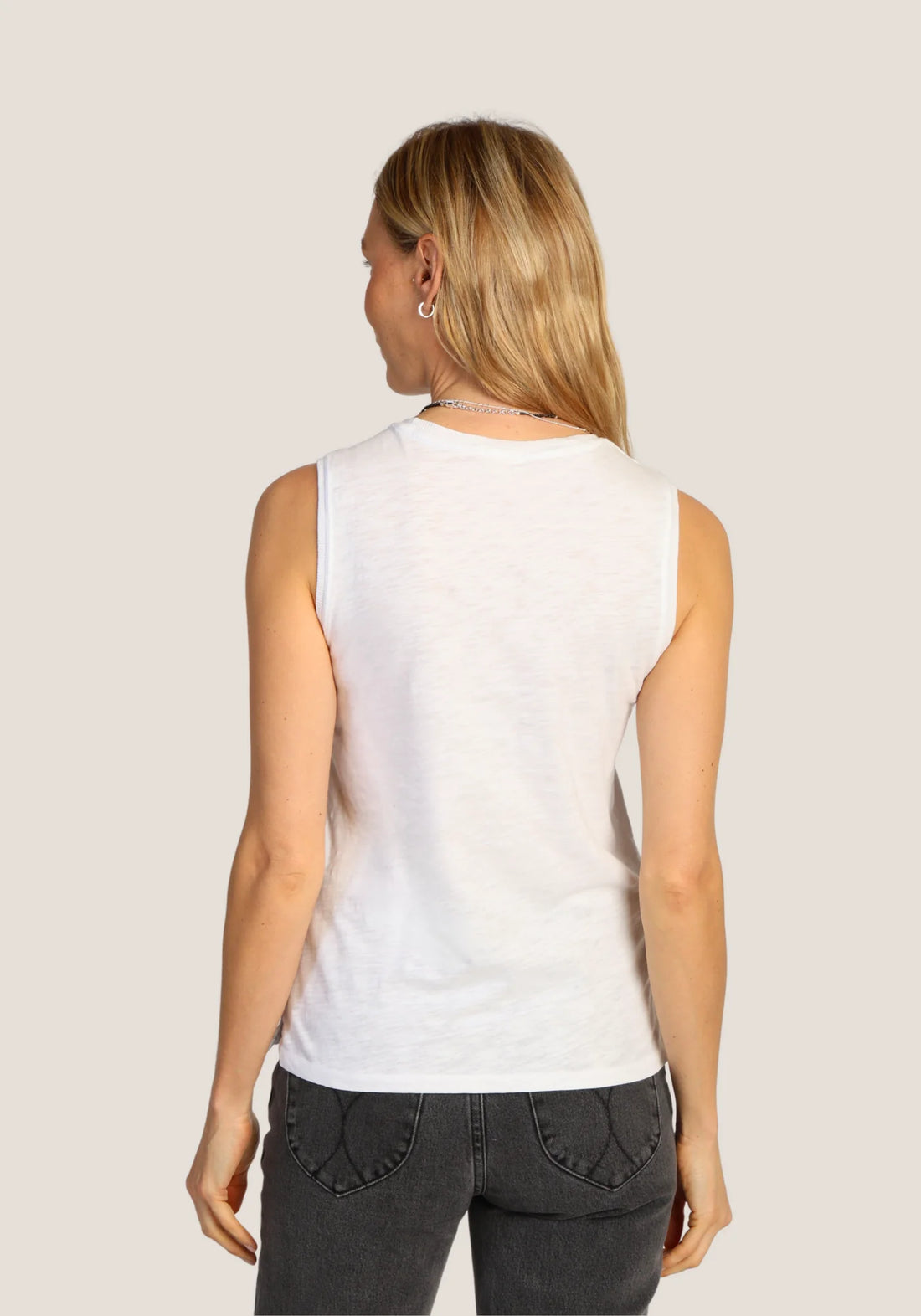 Sleeveless Crew Tank