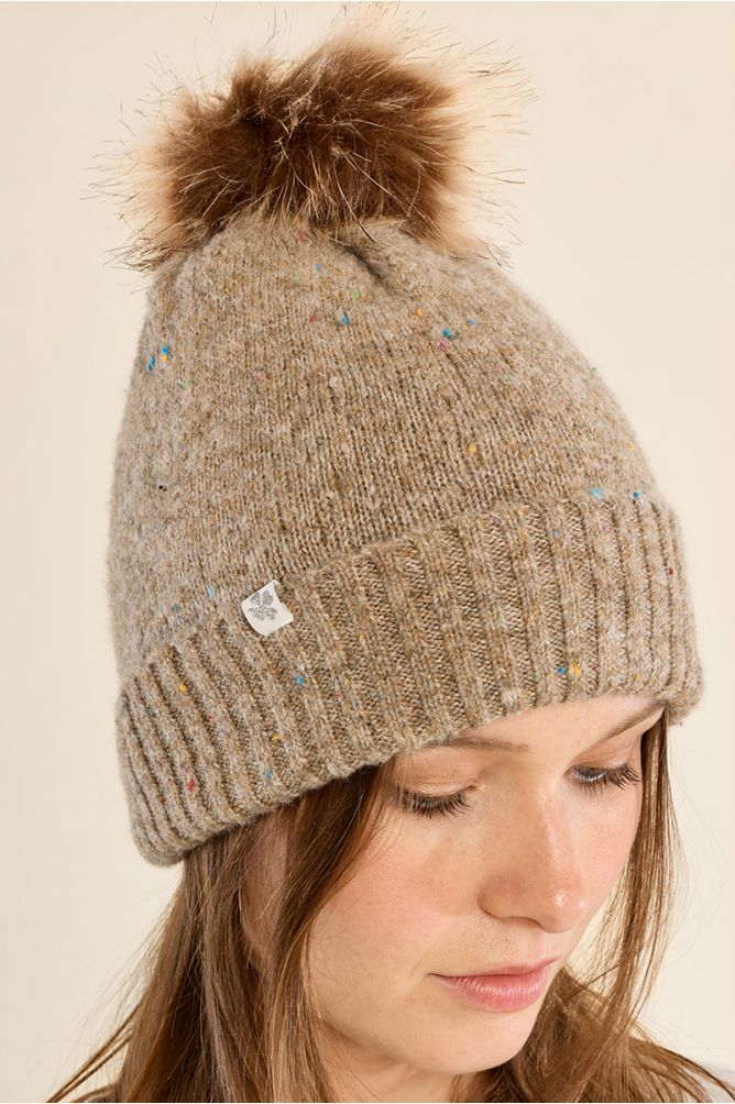 Pom Sequined Hat